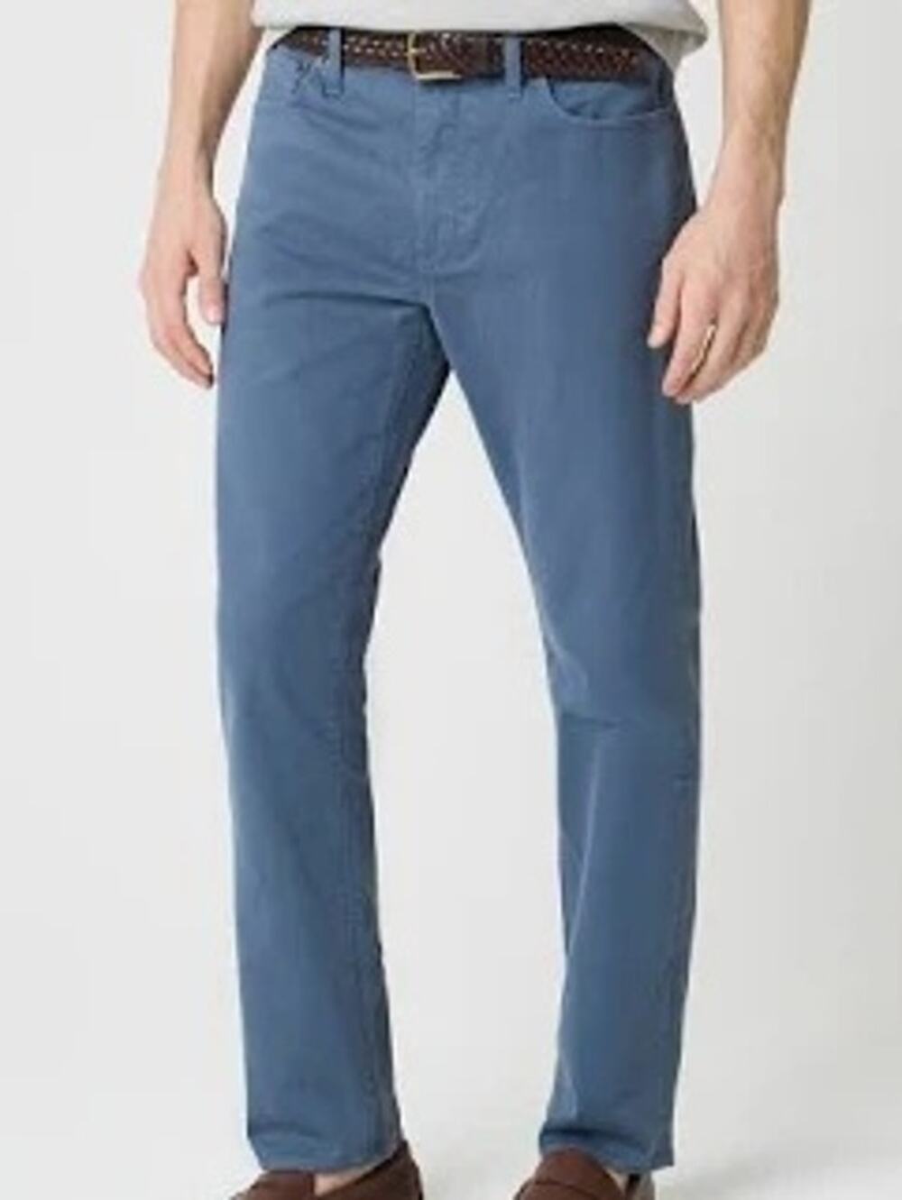 J Crew Men Slim Fit Garment Dyed Five Pocket Jean Blue Work Casual Office 32x34